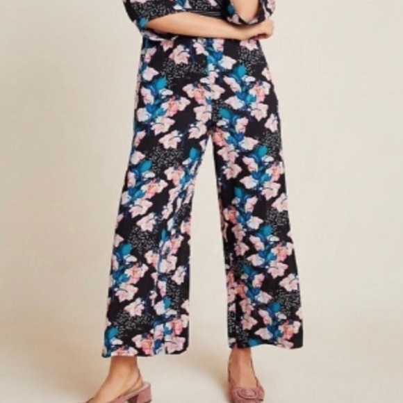 NEW Anthropologie x Blank London Floral Print Jumpsuit Size Small Petite - Picture 5 of 9